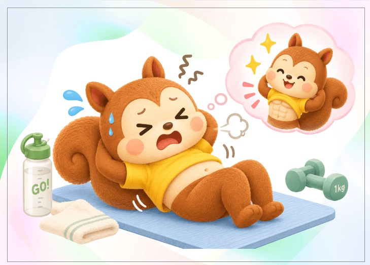 姿勢と腹部の筋力による下腹ぽっこり