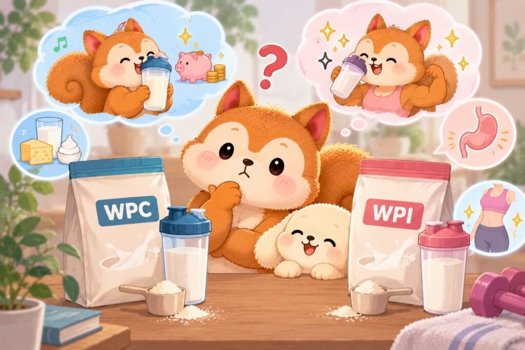 ホエイプロテインのWPCとWPIの違い