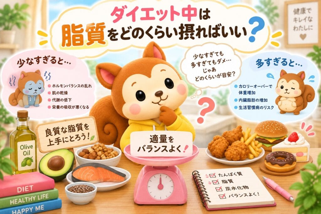 ダイエット中の脂質摂取量を考える