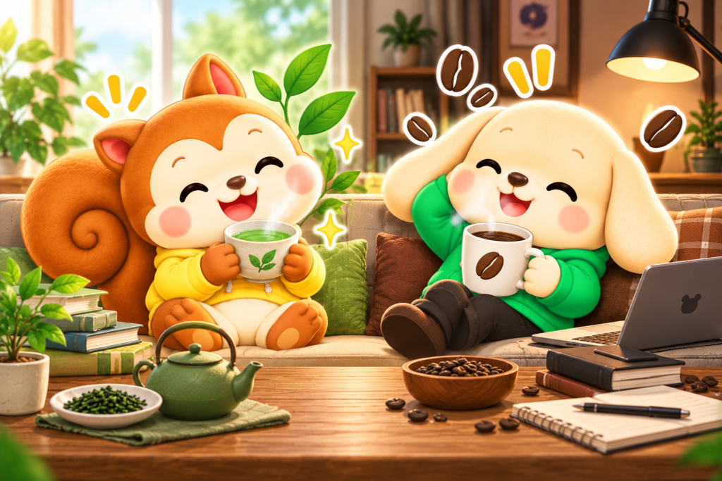 緑茶とコーヒーを混ぜるメリット