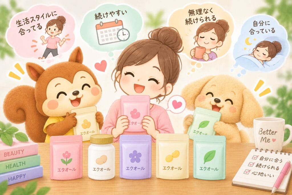 40代女性とエクオールサプリメント